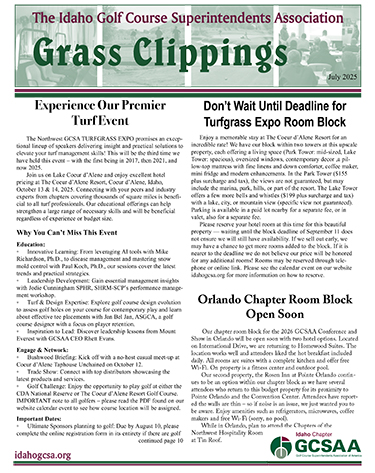 Newsletter July 2025 Idaho GCSA